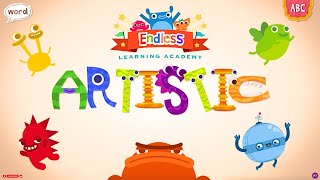 🖌️ Let's Learn ARTISTIC | ABC Magic for Kids | Full Endless Alphabet Gameplay Adventure 🌟