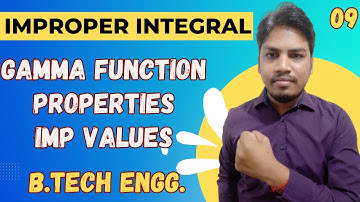 Gamma Function | Improper integral | Gamma Function Engineering Mathematics | Gamma Function problem