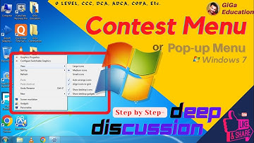 context menu 🔥 🔥 Pop-up 🔥🔥 edit context menu 🔥🔥 right click menu, Contest menu kise kahte hain