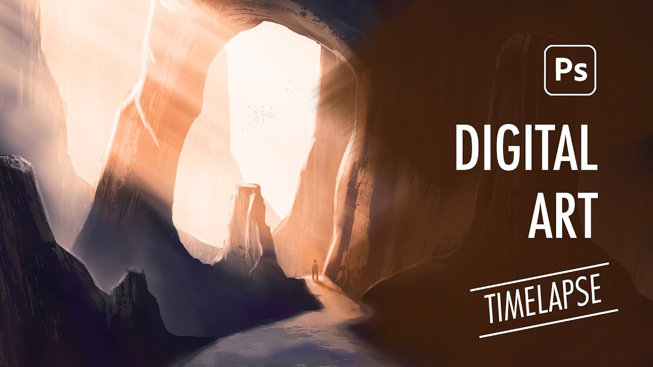 The passage: Landscape digital art timelapse | PHOTOSHOP 