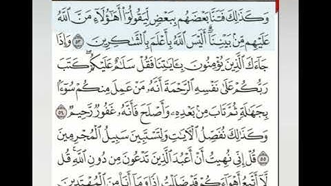تلاوة محمد الرحمون والتعليق بصوت الأخ المجاز بسّام السباعي سورة الأنعام من الآية 53 إلى الآية 56
