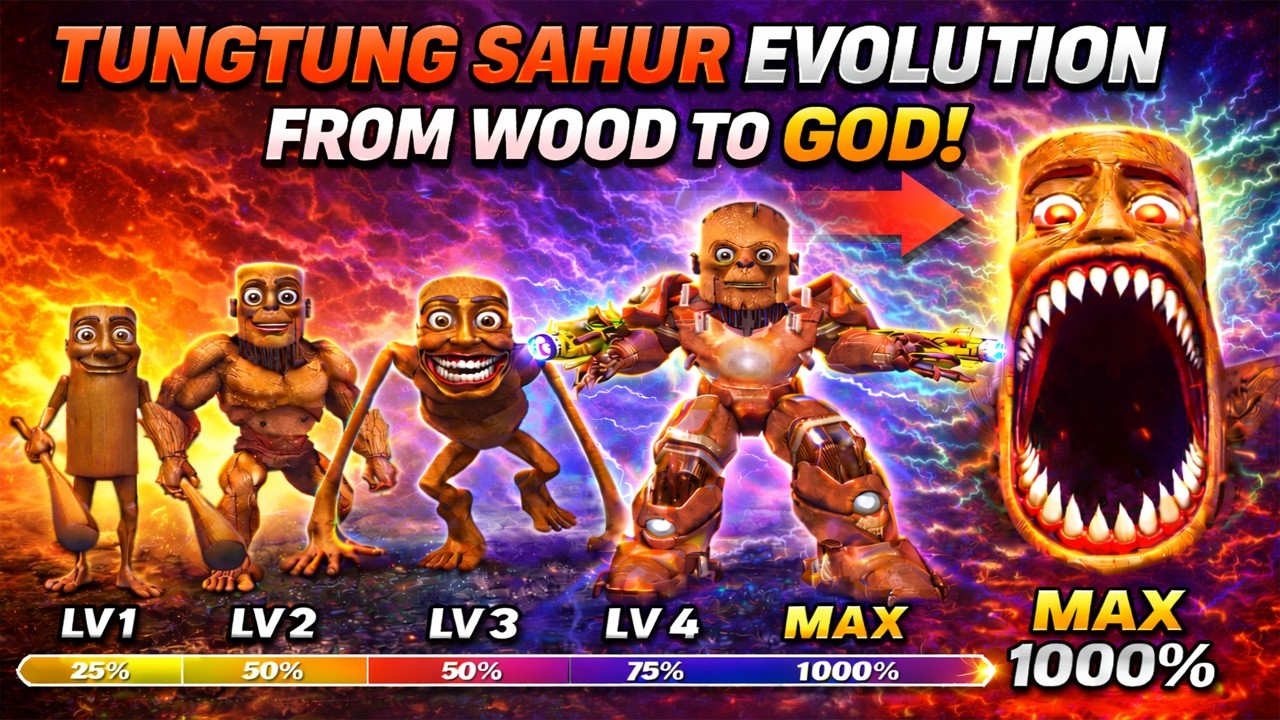 Every Evolution of TUNGTUNG SAHUR Explained