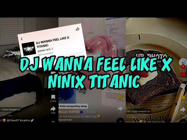 DJ WANNA FEEL LIKE X TITANIC BY SOPAN YETE VIRAL TIK TOK class=