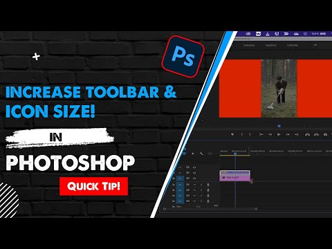 How To Increase Toolbar Size | Icon Size - Photoshop