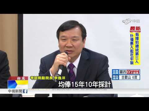 政院對槓考試院 公.教年改不同調│中視新聞20170331