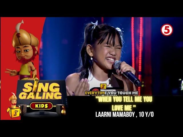 August 20, 2022 | Sing Galing Kids | When You Tell Me You Love Me by Laarni Mamaboy, 10 years old. class=