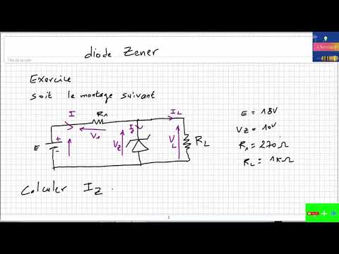 Exercice corrigé 1 diode zener - YouTube