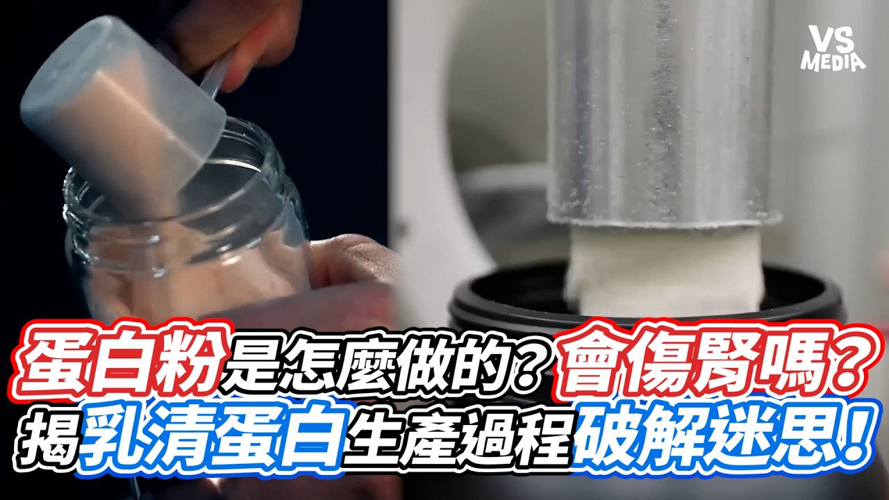 蛋白粉是怎麼做的？會傷腎嗎？揭乳清蛋白生產過程破解迷思！｜VS MEDIAｘ@Kai-coach.singer 縮圖