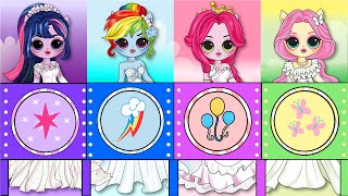 NEW Wedding Fashions in MLP Twilight Sparkle, Rainbow Dash & Friends/ DIYs Paper Dolls & Crafts screenshot 1