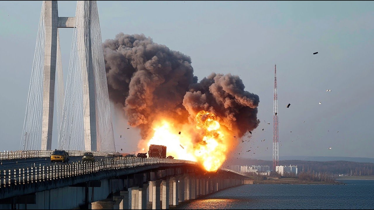 1 minute ago, US F-16 fighter jets dropped 5-ton bombs on the KURSK bridge