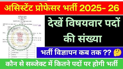 CG assistant professor vacancy || सहायक अध्यापक भर्ती अपडेट 2025
