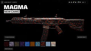 Unlock The NEW Magma Camo FAST/EASY (Zombies Vortex Event Rewards) - MW3 Season 1 Magma Camo Unlock