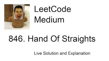 846. Hand Of Straights (Leetcode Medium)