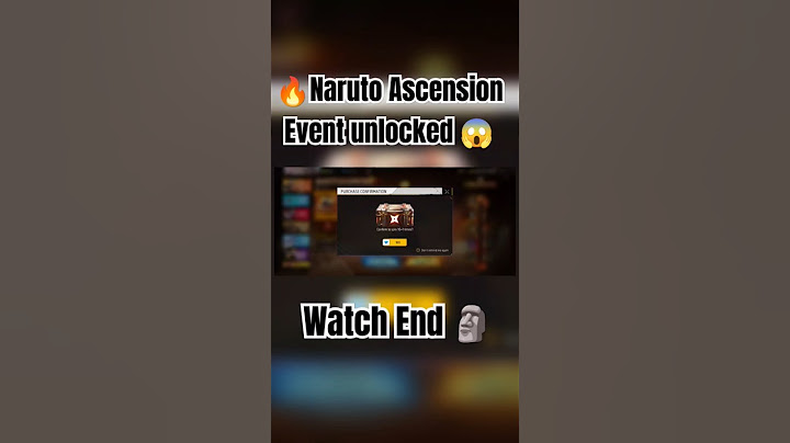 Naruto Ascension Event Free Fire 🔥 unlock naruto ascension event free fire.How to get Naruto bundle?
