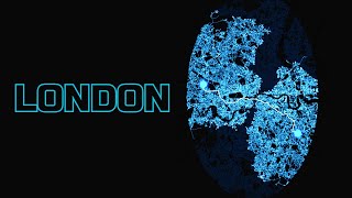 Cyber London Pathfinding: Bidirectional Dijkstra vs A* (A-Star) Light Up The Thames | 4K UHD