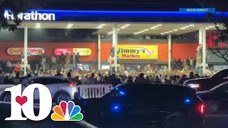 Pigeon Forge PD, other agencies, show up after crowd gathers near Jimmy's Market after Slammed Enuff