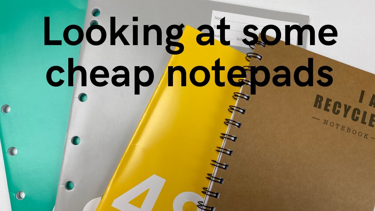 Looking at some cheap notepads and testing with fountain pens YouTube