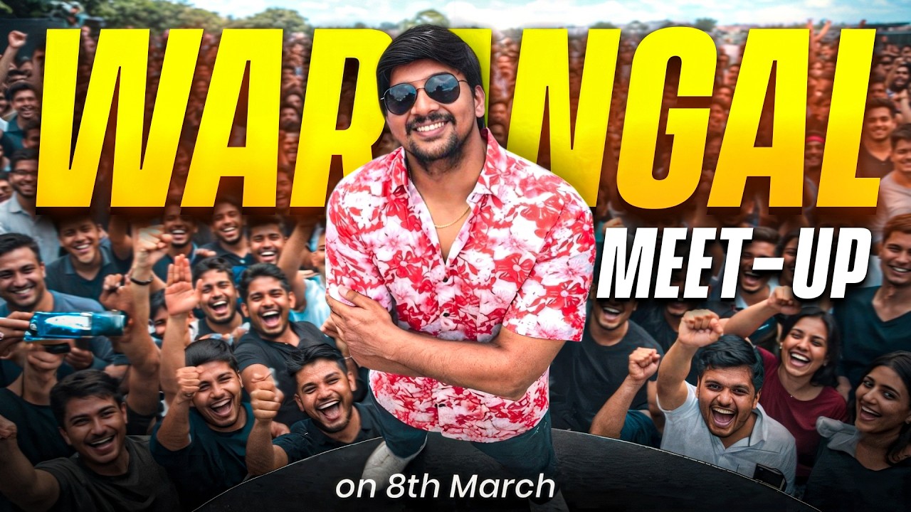 MARCH 8th WARANGAL MEET-UP 😍 || BGMI LIVE TELUGU || WARRIOR IS LIVE - 2215