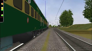 MSTS Open Rail Garibrath Express Heading to Akola with Full Speed