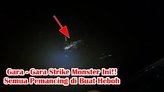 Rezeki Mancing di Malam Hari Strike Monster Pinggiran Laut || Best Fishing Video || Mancing di Laut