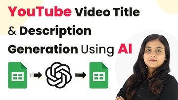 How to Automate YouTube Video Title & Description Generation Using AI
