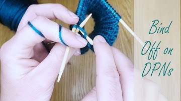 How to Bind Off Knitting on Double Point Needles - Taking Stitches Off DPNs