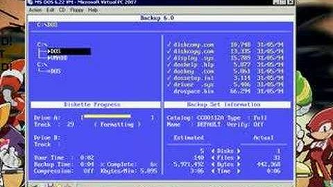 DOS Tutorial - Using Microsoft Backup