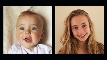 Portrait of Lotte, 0 to 16 years in 4 ½ minutes.