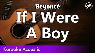 Beyoncé - If I Were A Boy (karaoke acoustic)