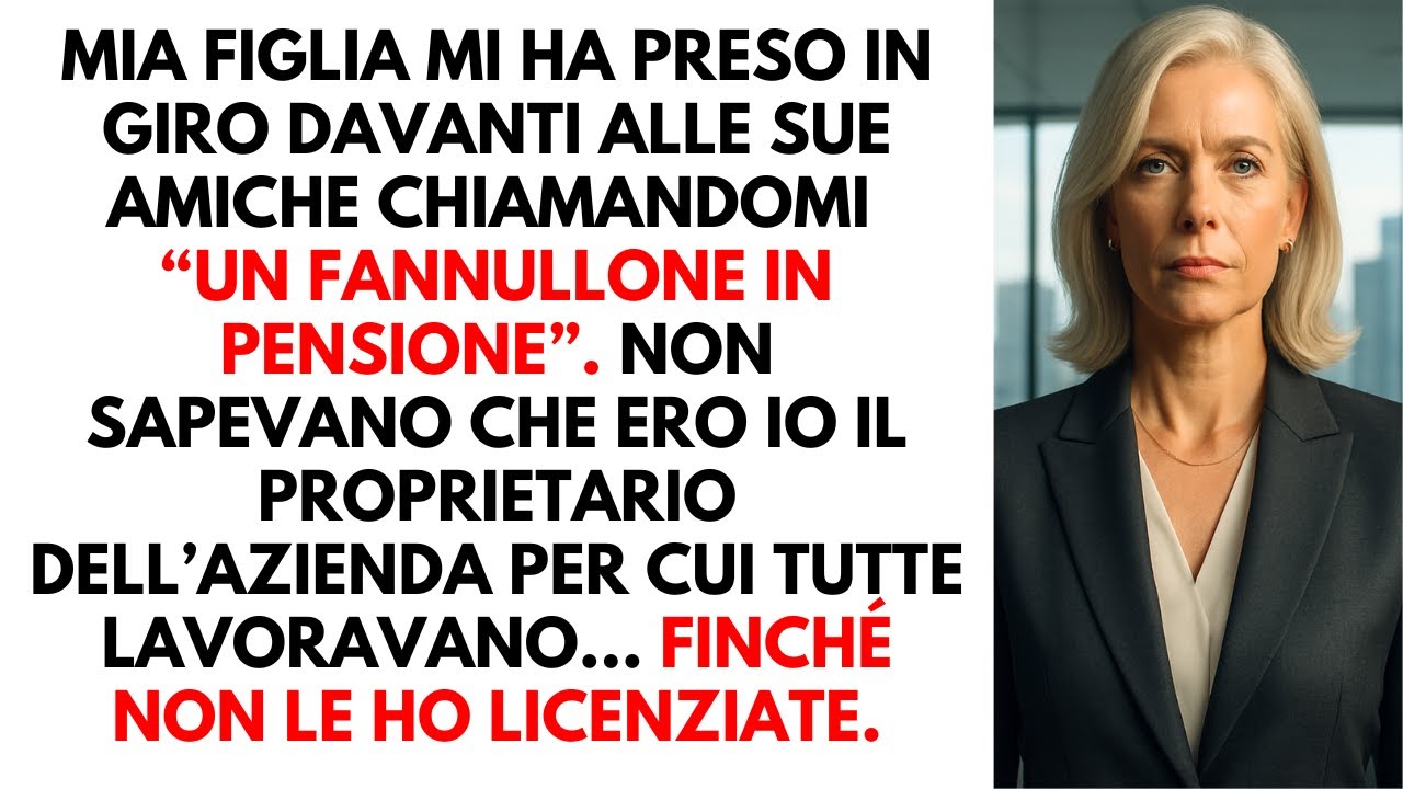 Mia figlia mi ha deriso chiamandomi un vecchio nullafacente — poi ho licenziato le sue amiche...
