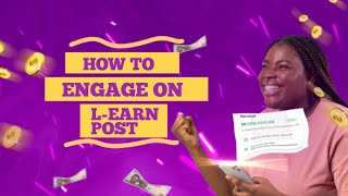 How to Engage on L-EARNIFY l-earn posts and earn 300 naira daily screenshot 4