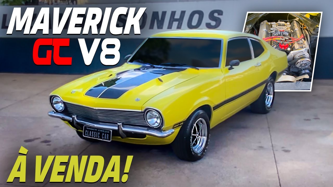 (VENDIDO)MAVERICK GT V8 DE PLAQUETA À VENDIDO!