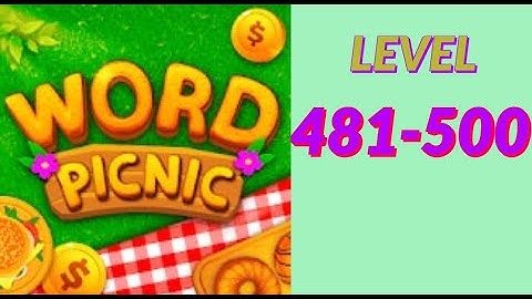 Word Picnic Fun Word Games level 481 500 answers gameplay androi ios new latest addictive word puzzl