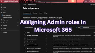 How to Assign Roles in Microsoft 365