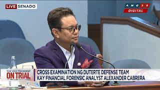 LOOK: Forensic financial analyst Alex Cabrera returns to witness stand for cross-examination | ANC