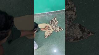 Butterfly Wall Decor using Tree Shells #shorts #tree #reused #honedecor #viral