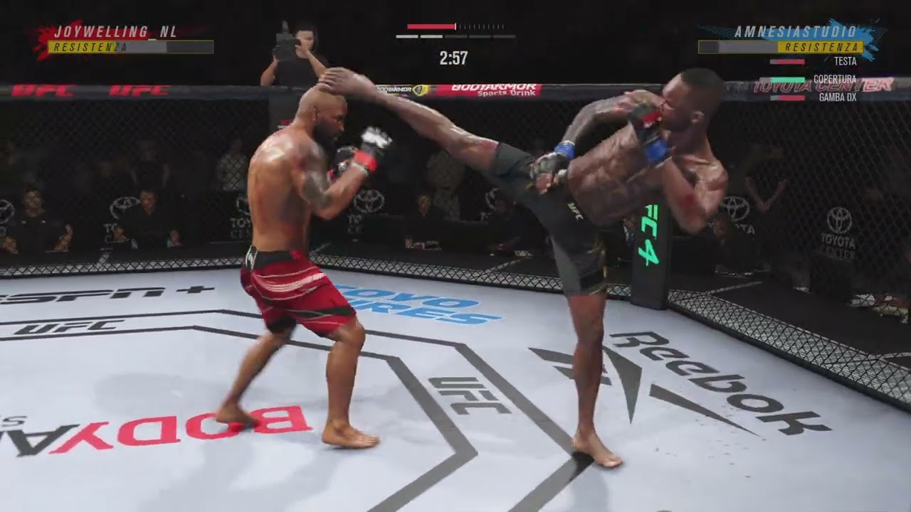 EA SPORTS UFC 4 - ONLINE RANKED (AmnesiaStudio) - ROMERO(rage quit) VS ADESANYA* - SUBMISSION
