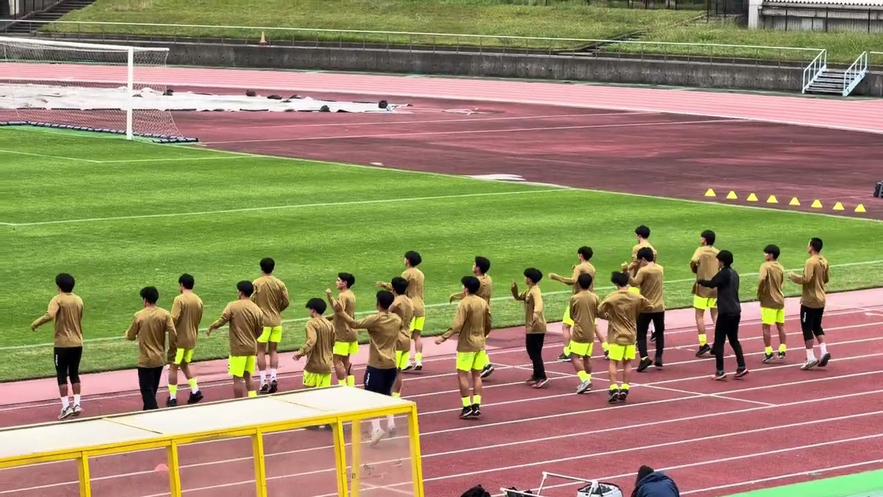 中央学院高校 試合前アップダンス（第104回全国高校サッカー選手権千葉大会 準々決勝より）