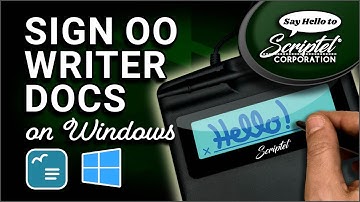 Installing ScripTouch OpenOffice Writer Plugin and Signing a Document on Windows