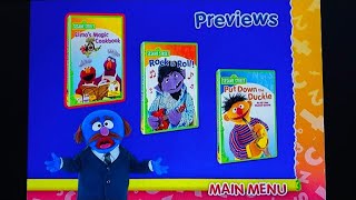Sesame Street Lets Eat Funny Food Songs 2009 Dvd Menu Walkthrough