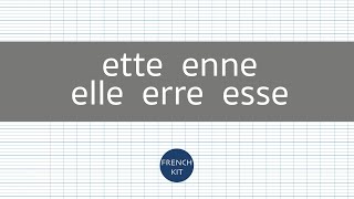 #Frenchkit20 #ภาษาฝรั่งเศสเบื้องต้น prononciation การออกเสียง การสะกดคำ - ette enne elle erre esse