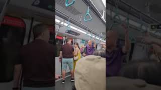 Fight breaks out on EWL #singapore #publictransport #smrt #train #ewl