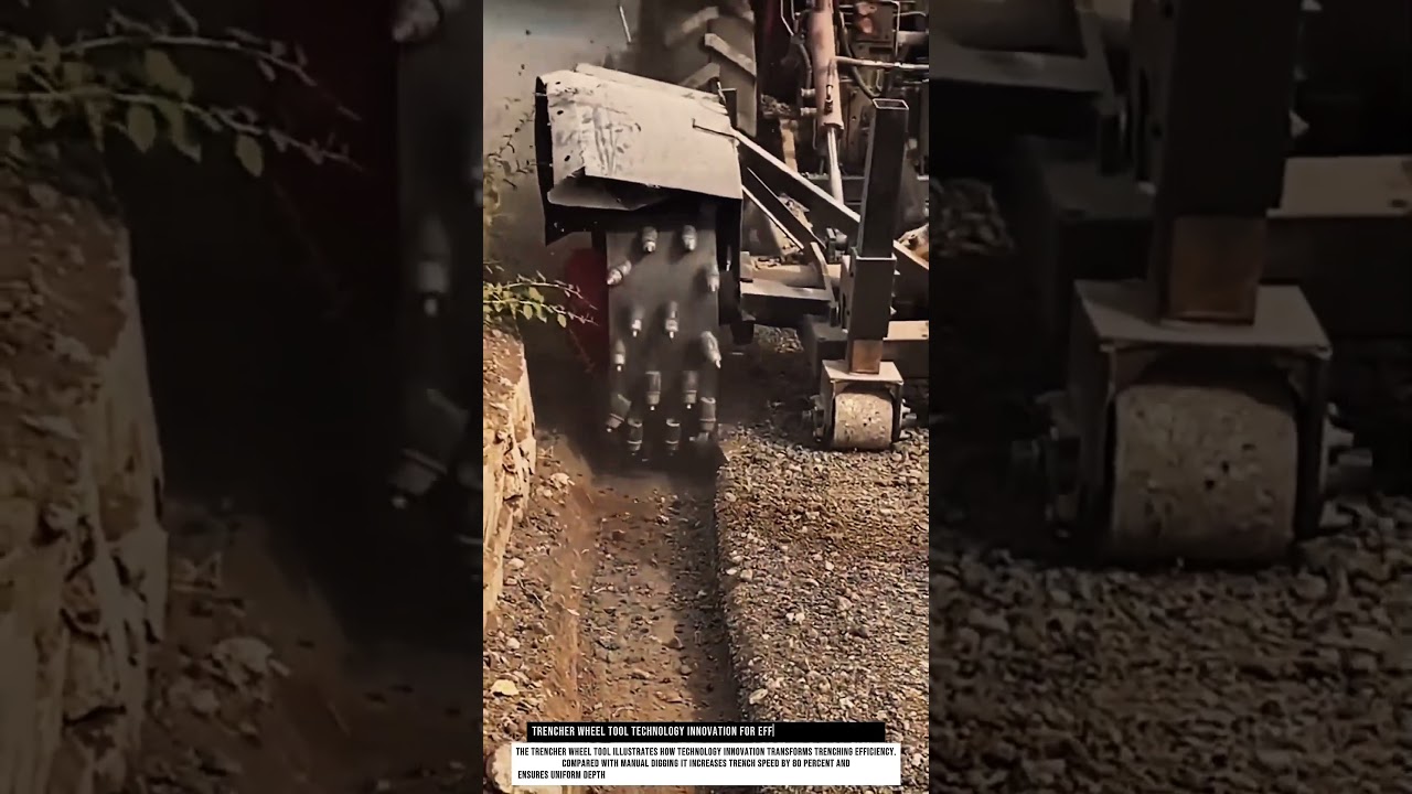 Trencher wheel tool technology innovation for efficient trenching works