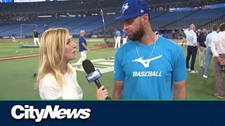 Blue Jays' Brandon Belt on the one place he is banned in Canada