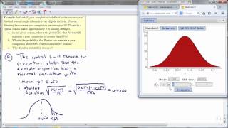 Central limit theorem proportions