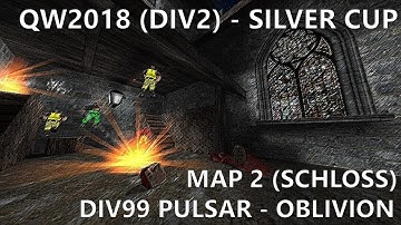 QW2018 4on4 (Div2): Oblivion vs D99 Pulsar - SCHLOSS (Pulsar team audio) - QuakeWorld