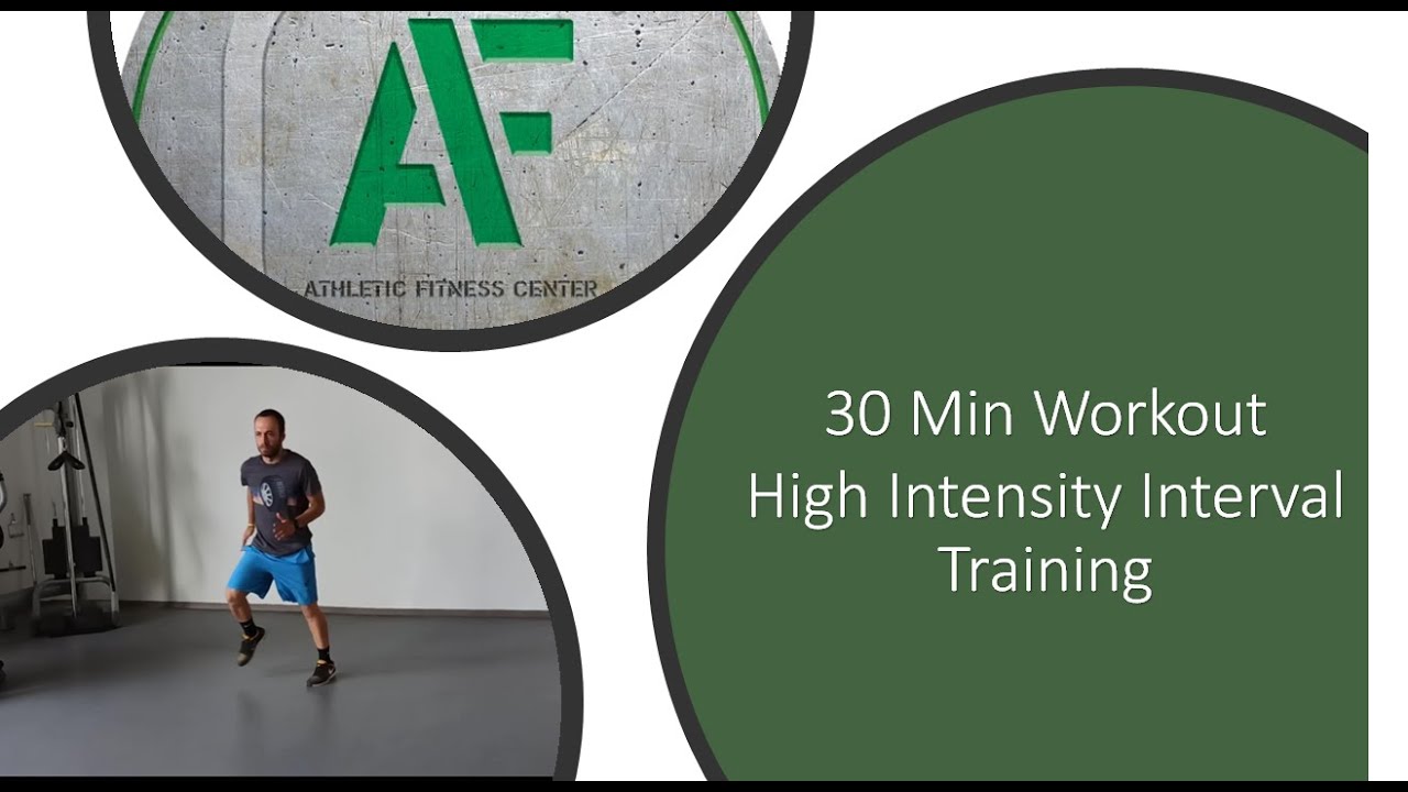30 Min Workout - High Intensity Interval Training - No Equipment - YouTube