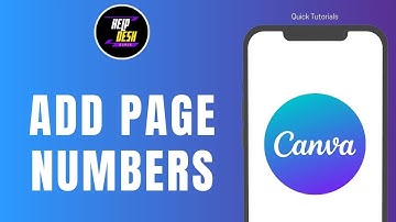 How to Add Page Numbers in Canva