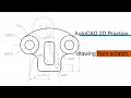 2d autocad practice drawing with annotations from scratch