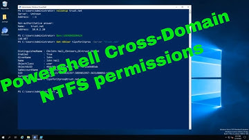 PowerShell Folder Permissions Cross Domains